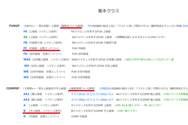 FUNクラスとCOMPクラスの違い