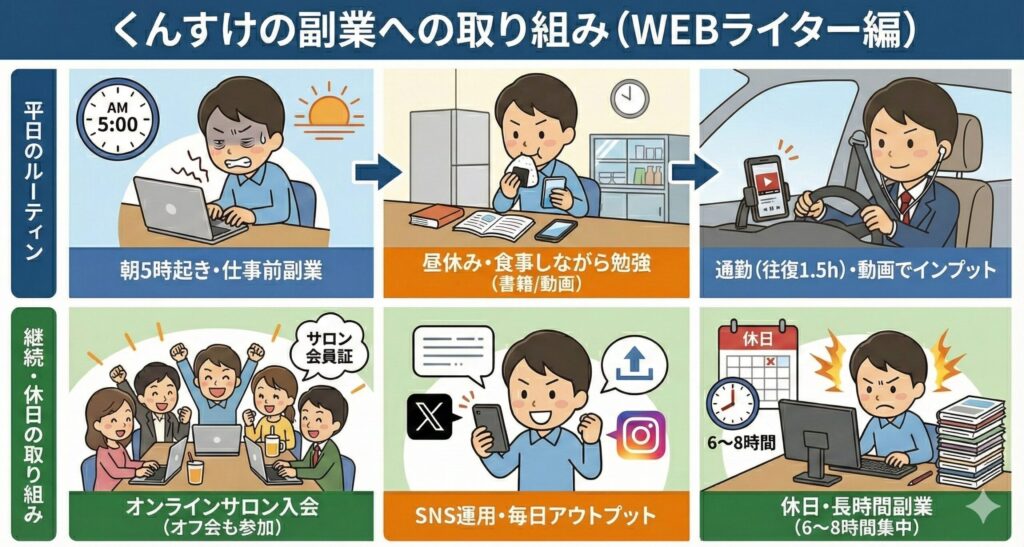 副業への取り組み 図解