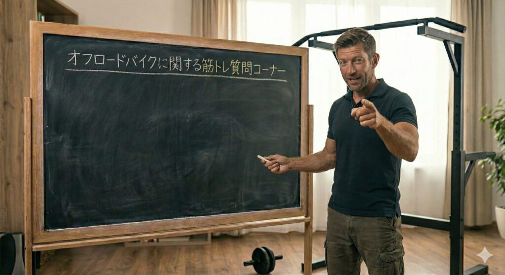 オフロードバイクに関する筋トレ質問コーナー 見出し画像